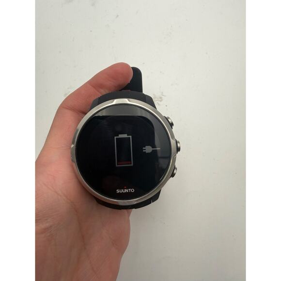 SUUNTO Digital Watch Black Rubber Strap With Charger & Box Tested Working main image 5